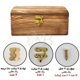 پک یراق آنتیک طلایی برای جعبه طول20تا 30 سانت