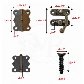 پک یراق آنتیک برای جعبه تا طول 20 سانت 