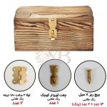 یراق آنتیک آویزدار طلایی برای جعبه تا 20 سانت