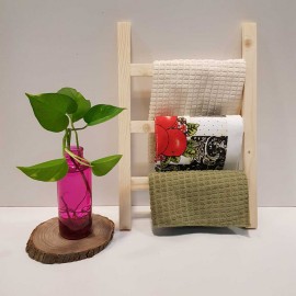 استند حوله مدل نردبان رنگ چوب