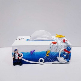 جادستمال کاغذی دریایی طرح کاپیتان