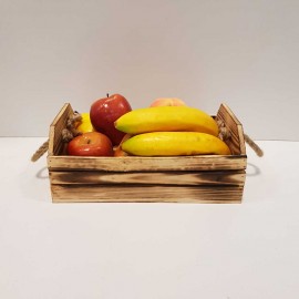 جعبه چوبی بزرگ رنگ سوخته