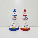 فانوس دریایی چوبی کوچک سفید