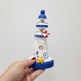 فانوس دریایی چوبی کوچک سفید 