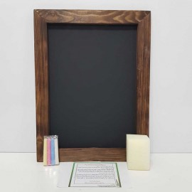 تخته سیاه پایه دیواری بزرگ قهوه ای