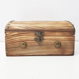 صندوقچه چوبی کوچک سوخته