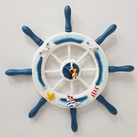 سکان دکوری چوبی کوچک سورمه ای