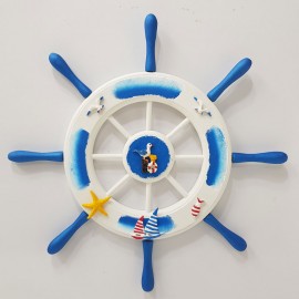 سکان دکوری چوبی آبی مدلD 