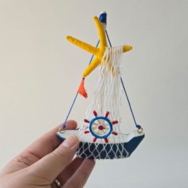 قایق فانتزی مینی سکان سورمه ای