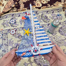 قایق چوبی بادبانی تک دکل فروش ویژه 5 عددی