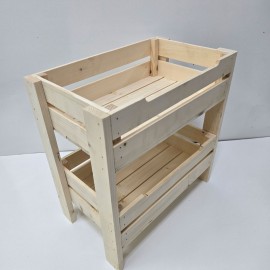 جاسیب زمینی و پیاز دوطبقه رنگ چوب طرح ایکیا