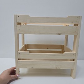 جاسیب زمینی و پیاز دوطبقه رنگ چوب طرح ایکیا