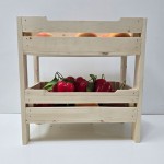 جاسیب زمینی و پیاز دوطبقه رنگ چوب طرح ایکیا