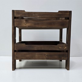 جاسیب زمینی و پیاز دوطبقه رنگ قهوه ای طرح ایکیا