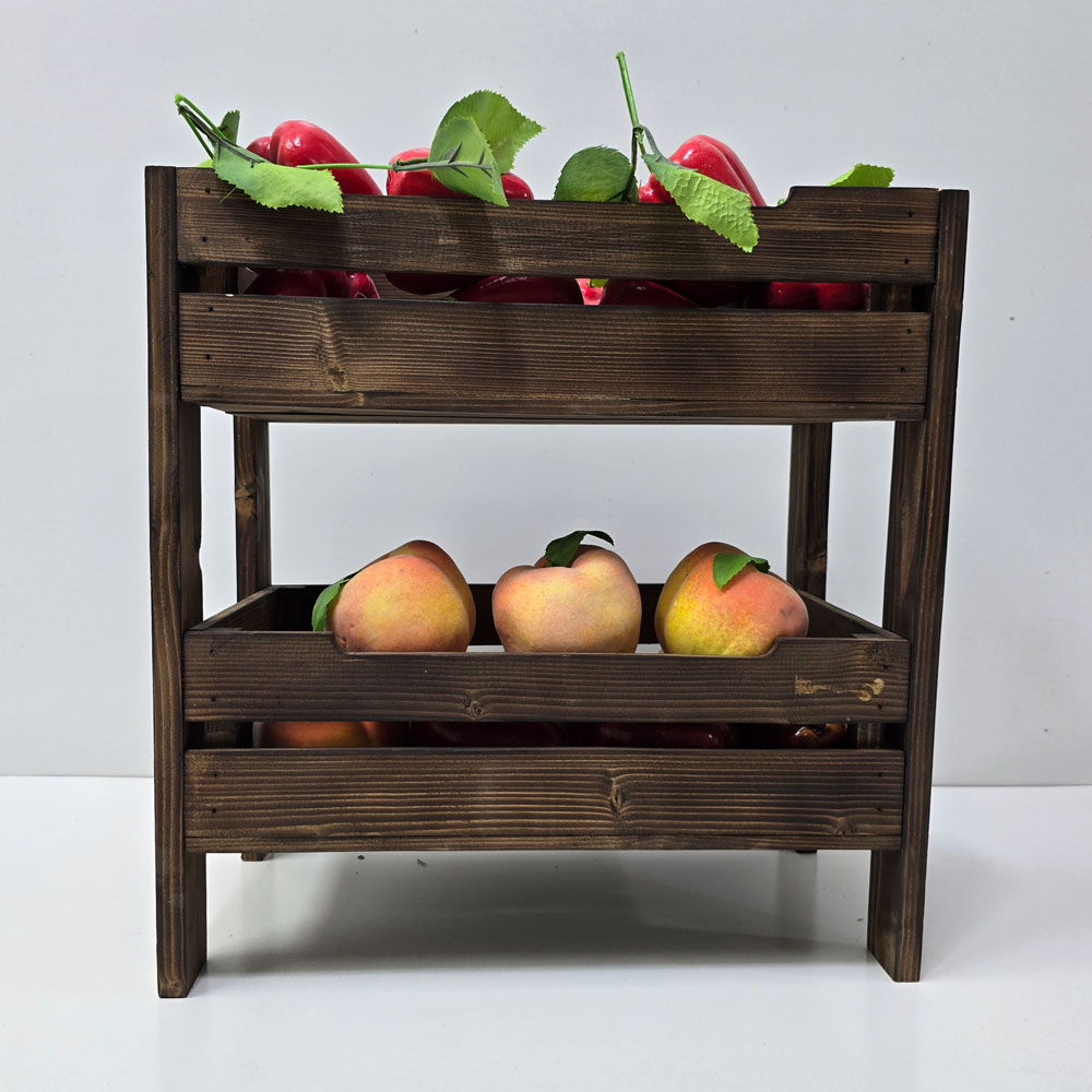 جاسیب زمینی و پیاز دوطبقه رنگ قهوه ای طرح ایکیا