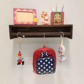 باکس دیواری چوبی رنگ قهوه ای 50 سانتی