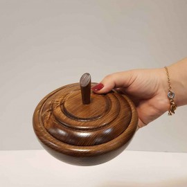 قندان چوبی رنگ قهوه ای