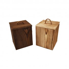 بانکه چوبی چهارگوش درب دار