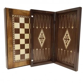 صفحه شطرنج و تخته نرد 40سانت طرح گردو 3