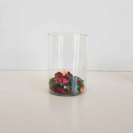 گلدان شیشه ای 15 سانتی میخک