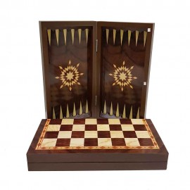 صفحه شطرنج و تخته نرد 40سانت طرح گردو 