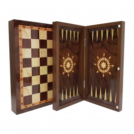 صفحه شطرنج و تخته نرد 40سانت طرح گردو