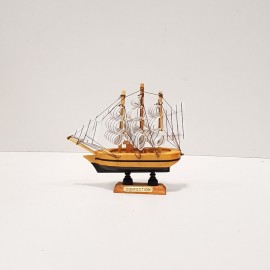 کشتی 3 بادبانه رنگ چوب مینی