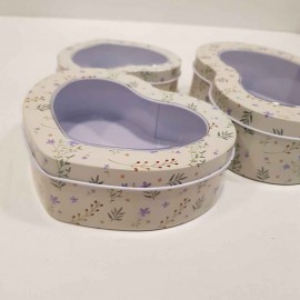 جعبه فلزی قلب سه عددی درب طلقی