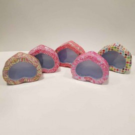 جعبه فلزی قلب درب طلقی