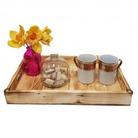 سینی چوبی نراد رنگ روشن