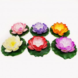 گل نیلوفر مرداب با جاشمعی 