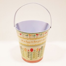 سطل فلزی دسته دار طرح 4