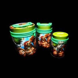 صندوقچه استوانه طرح غارنشین ها