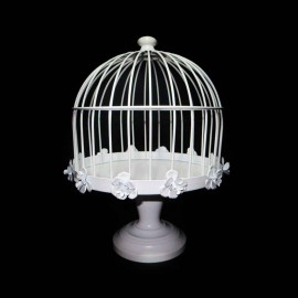 گلدان قفس بزرگ سفید