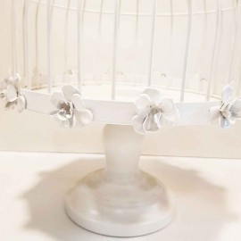 گلدان قفس بزرگ سفید