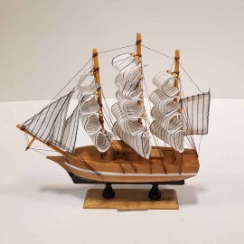 کشتی دکوری 3 بادبانه کوچک 