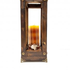 فانوس چوبی پایه نوستالژِی